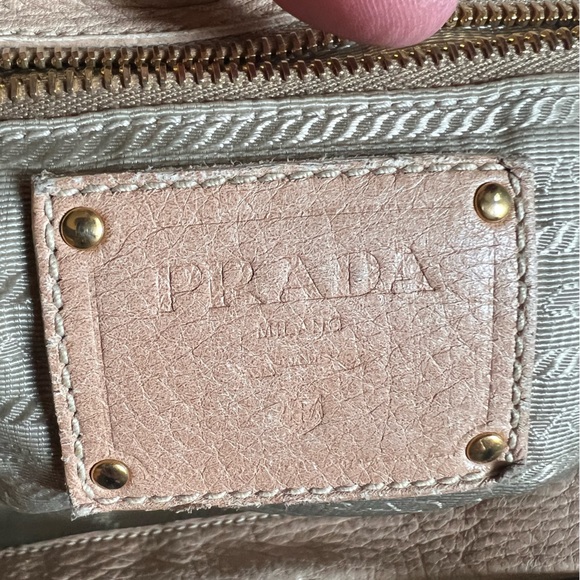 PRADA Authentic Deerskin Large Frame Satchel w/ Lock Frame and Key Clochette - Picture 4 of 15